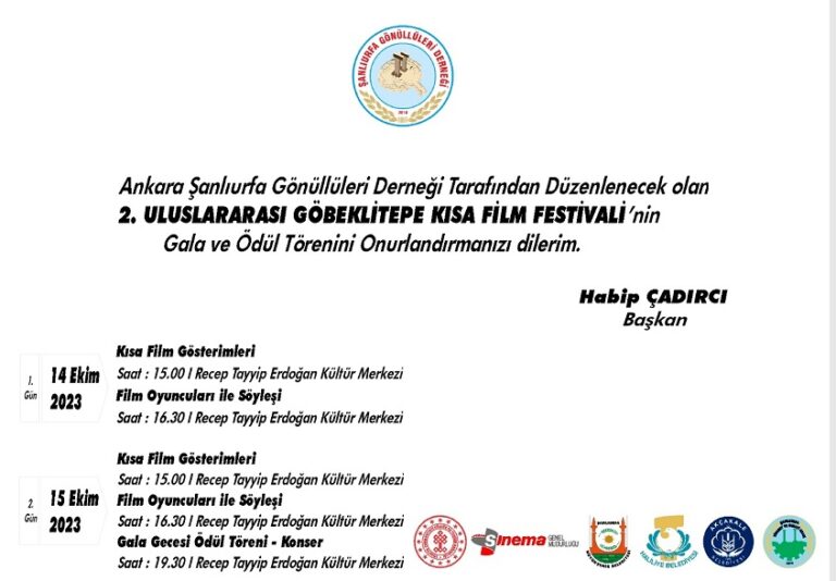 Şanlıurfa’da film festivali