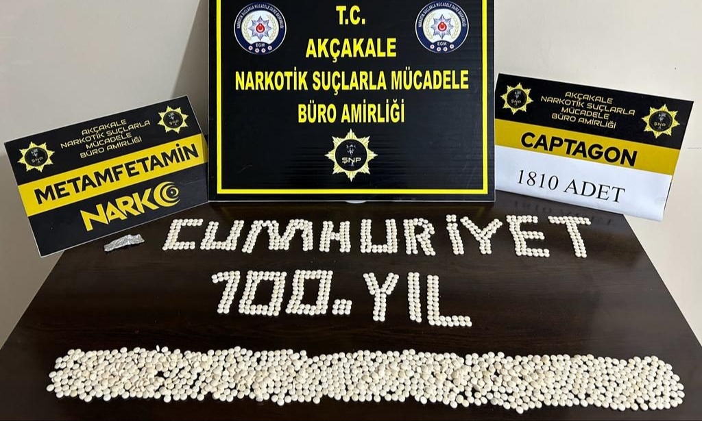 Akçakale’de yüklü miktarda uyuşturucu ele geçirildi