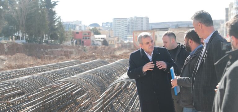 Beyazgül kavşak çalışmasını inceledi