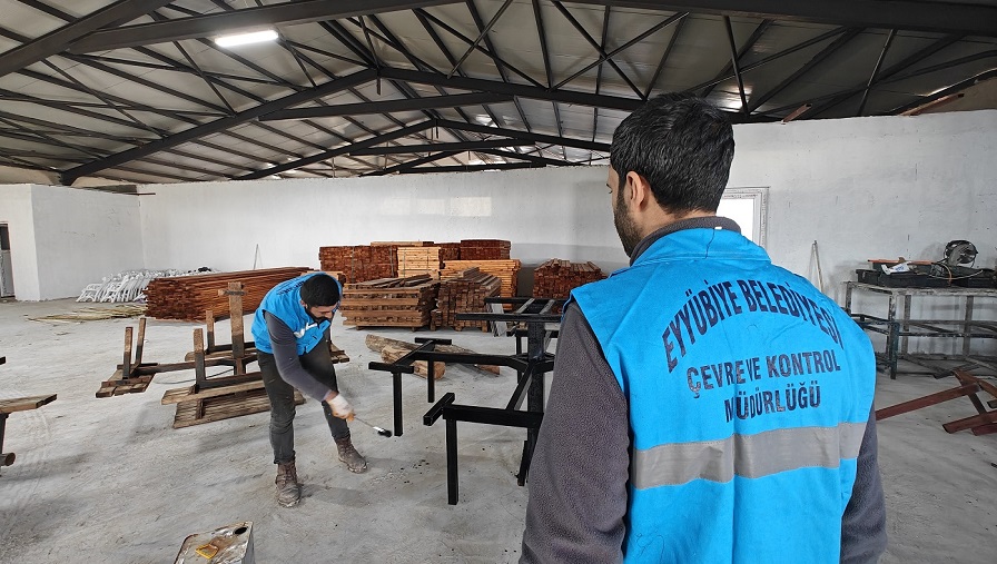 Eyyübiye belediyesi’nin dev tesisinde üretim başladı