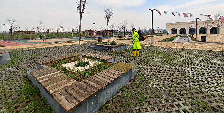Eyyübiye millet bahçesi güneşli günlere hazırlanıyor