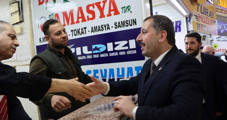 Baydilli otogar esnafı ile buluştu