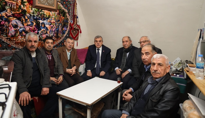 Beyazgül, sipahi pazar esnafını ziyaret etti