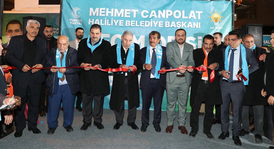 Canpolat’ın seçim irtibat bürosu açılışı
