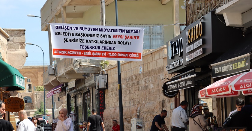 Midyat esnafından Şahin’e teşekkür