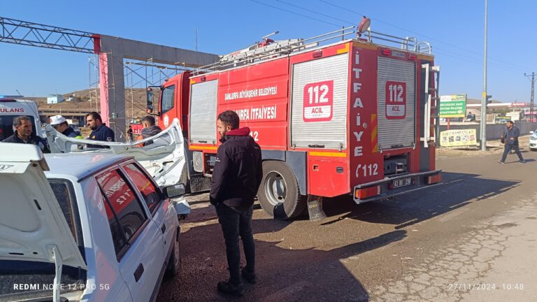 Ceylanpınar ile Viranşehir Arasında Trafik Kazası: 2 Yaralı