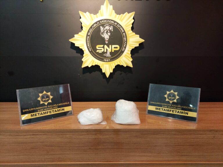 Şanlıurfa’da 1,5 Kilo Metamfetamin Ele Geçirildi