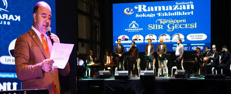  Çiftçi, ‘Karaköprü’de Şiir Gecesi’ Etkinliğine katıldı! 
