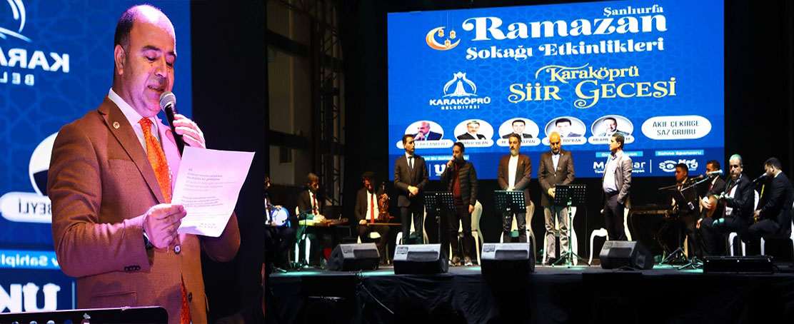  Çiftçi, ‘Karaköprü’de Şiir Gecesi’ Etkinliğine katıldı! 