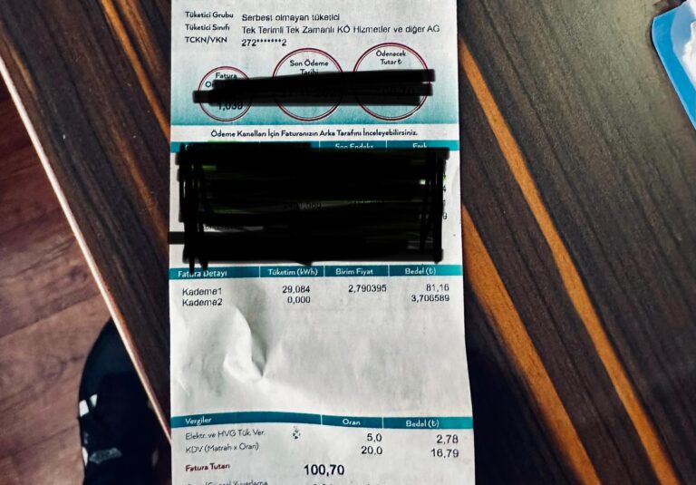 Elektriğe Zam Geldi