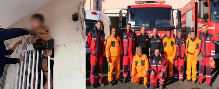 Demir Korkuluklara Sıkışan Çocuğun İmdadına İtfaiye Yetişti!