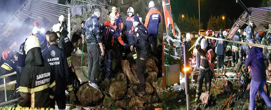 Samsun’da Felaket! Heyelan Meydana Geldi!