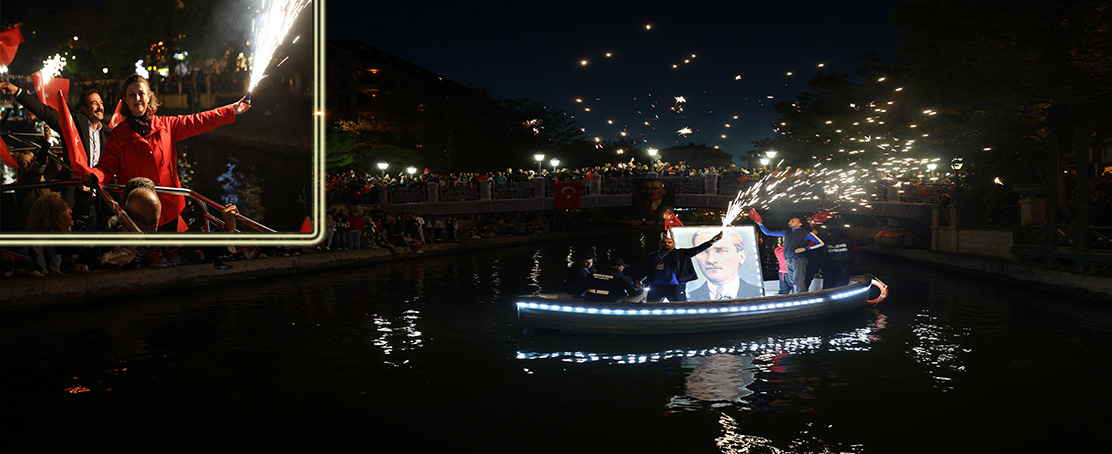 Porsuk Çayı’nda Fener Alayı Coşkusu!