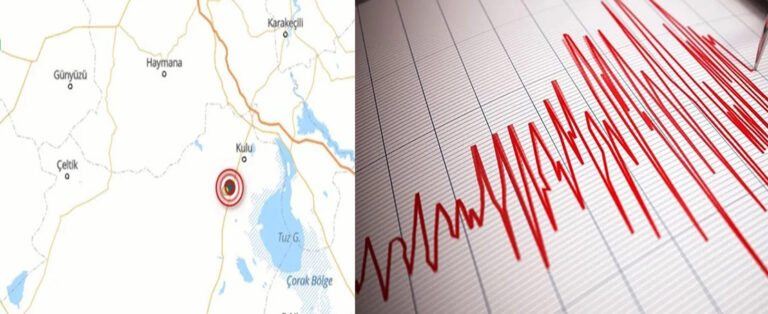 AFAD Açıkladı! Konya’da Şiddetli Deprem!