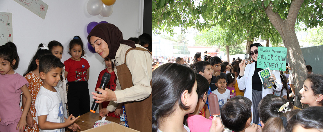 Harran Üniversitesi Öğrencilerinden, İlkokullarda “Kitap Sevme Günü” Etkinliği