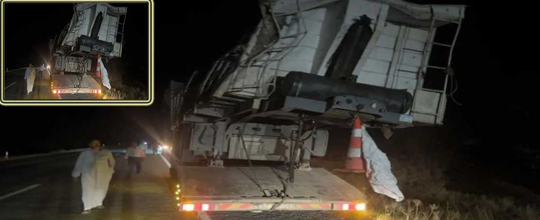 Urfa’da Feci Kaza! Tır Devrildi!