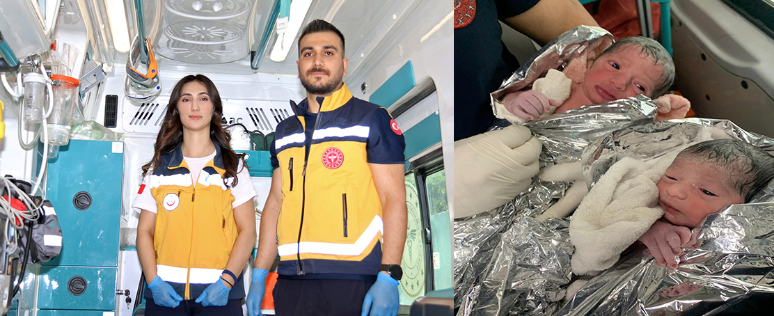 Ambulansta Mucize İkiz Doğum!