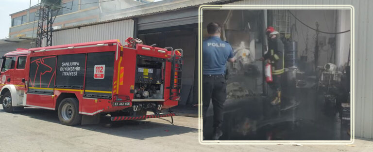 Eldiven Fabrikasında Yangın!