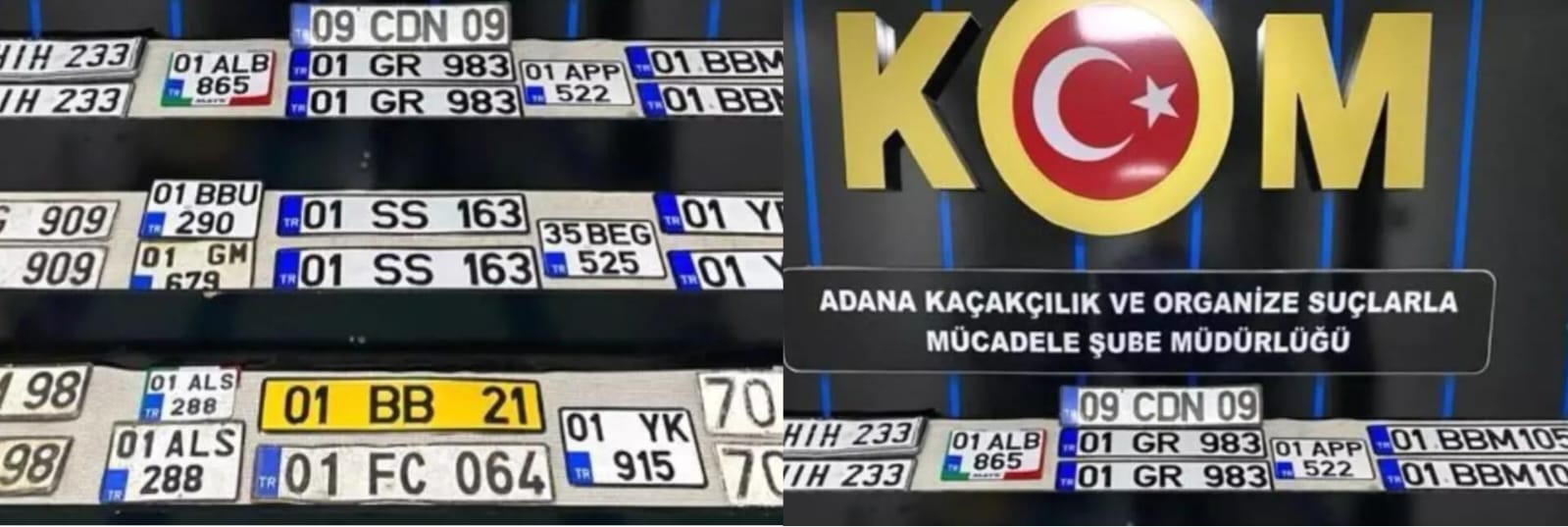 Adana’da Sahte Plaka Operasyonu!