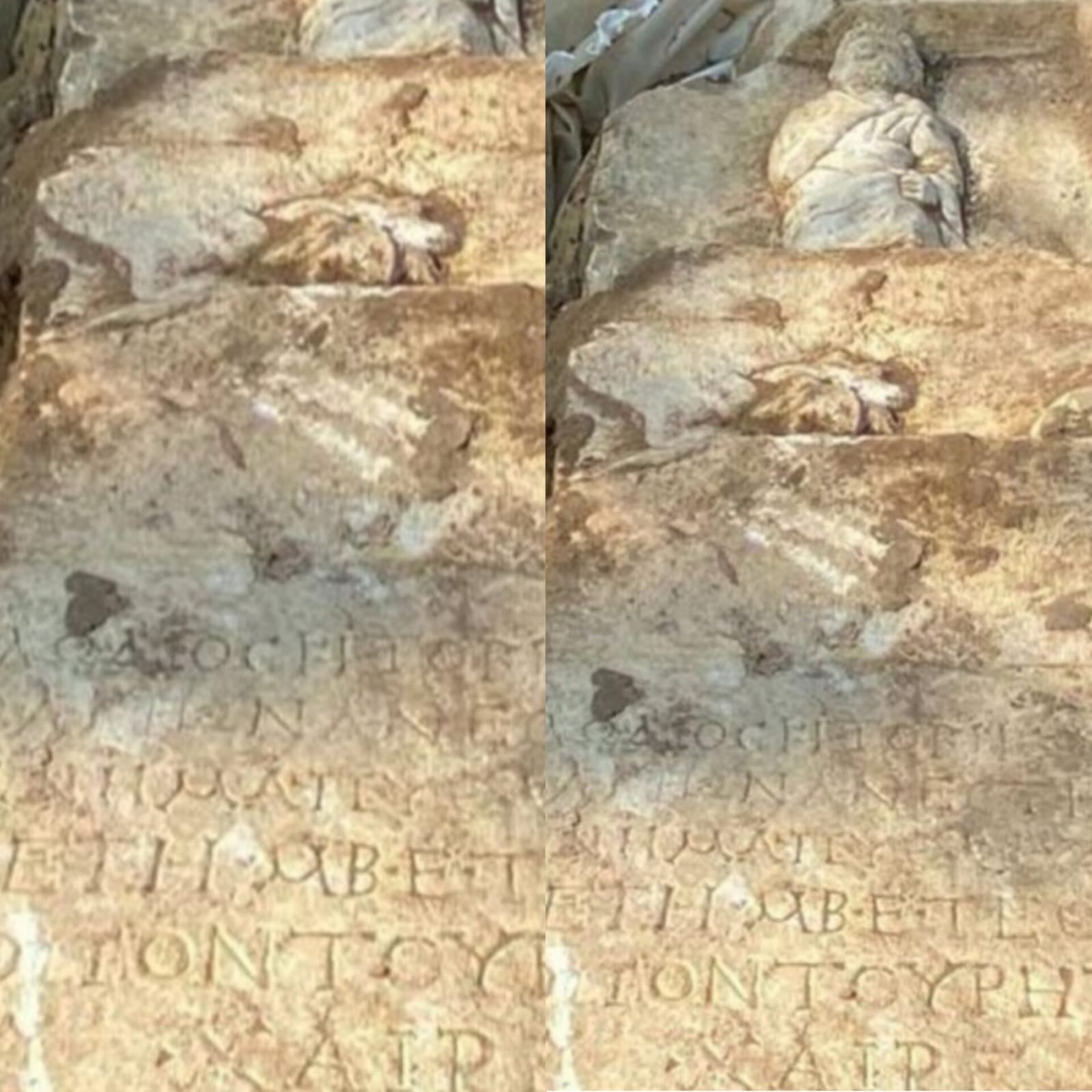 Roma Dönemine Ait Mezar Taşını Satmaya Çalışırken Yakalandı!