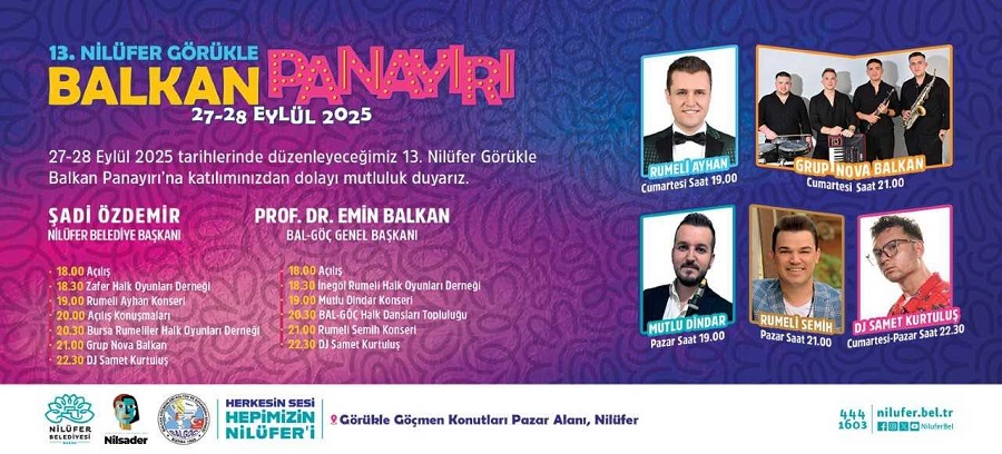 Görükle’de 13. Balkan Panayırı Başlıyor