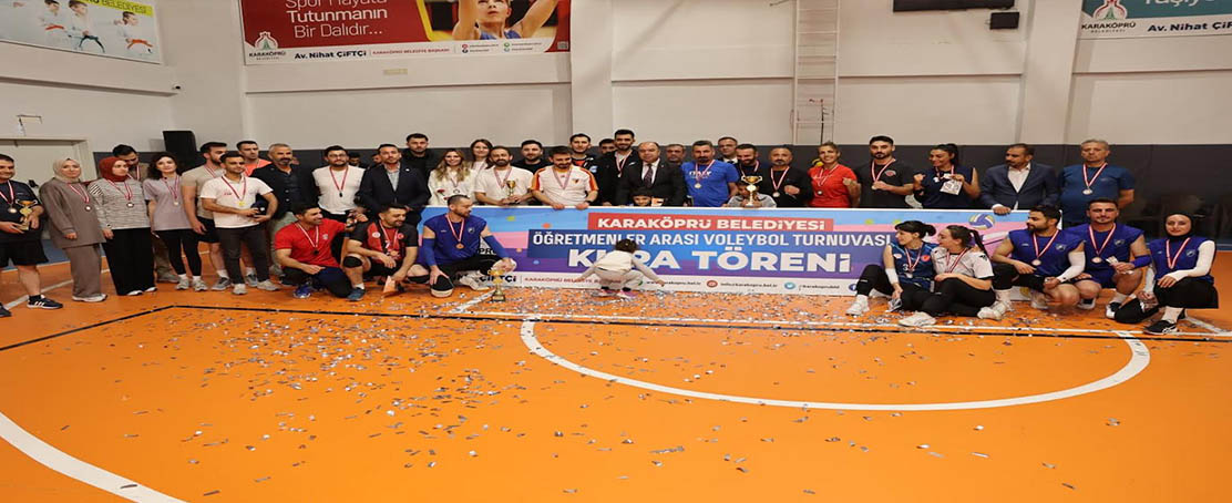 Karaköprü’de Öğretmenler Voleybol Turnuvası Görkemli Finalle Tamamlandı