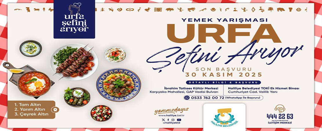 Urfa’nın En İyi Şefi Aranıyor: Başvurular Devam Ediyor