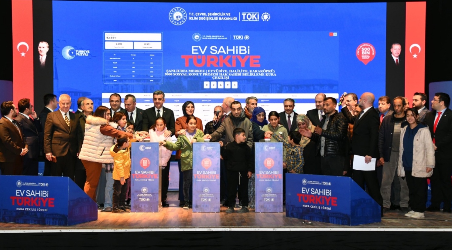 13 Bin 790 Sosyal konut için kura heyecanı