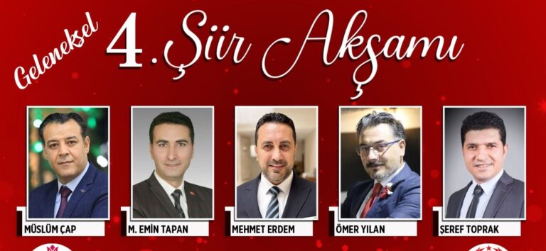 Duygular Mısralarla Buluşacak: Şiir Akşamı 16 Şubat’ta
