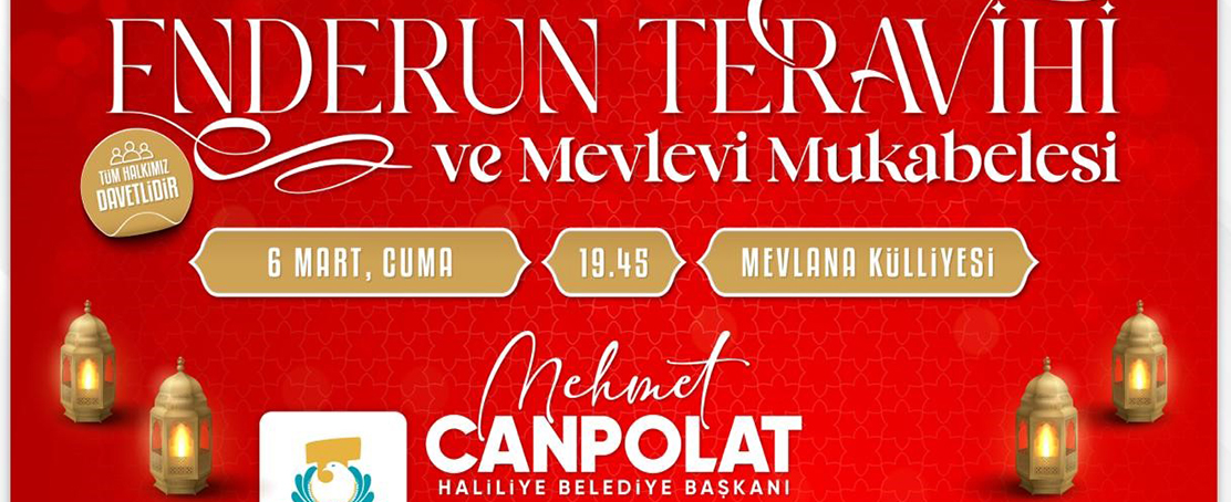 Teravih Geleneği Haliliye’de Yaşatılacak!