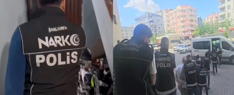 Şanlıurfa’da Narkotik operasyonu! 13 Şahıs Tutuklandı!