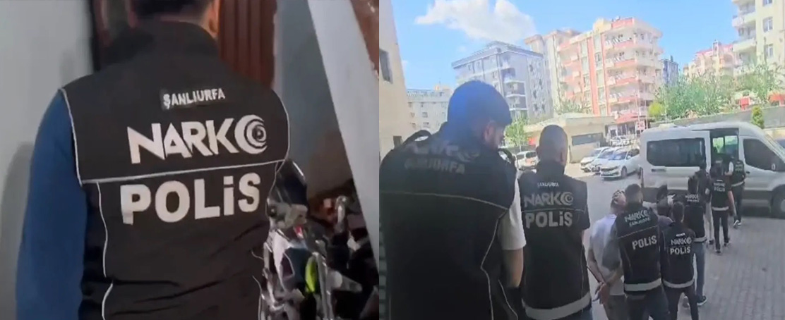Şanlıurfa’da Narkotik operasyonu! 13 Şahıs Tutuklandı!