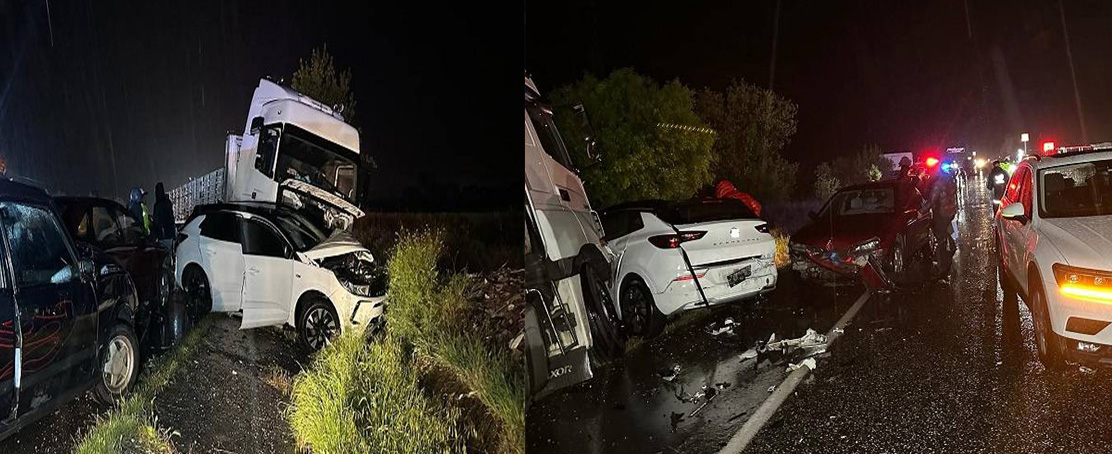 Uşak-İzmir karayolu’nda Zincirleme Trafik Kazası!