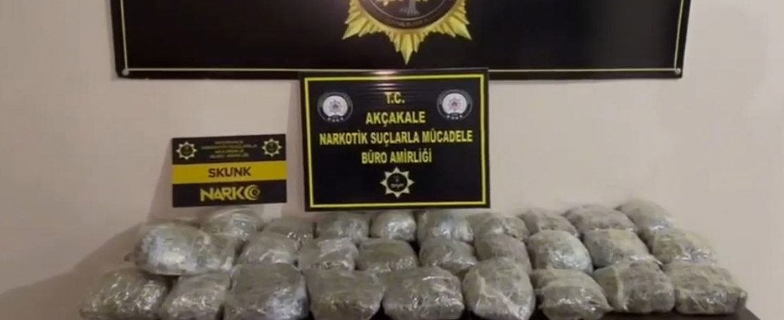 Akçakale’de 10 Kilo Skunk Ele Geçirildi!