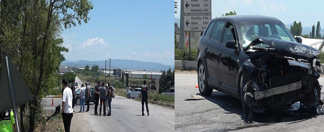 Feci Kaza! Otomobil İle Yolcu Otobüsü Çarpıştı: 14 Yaralı!